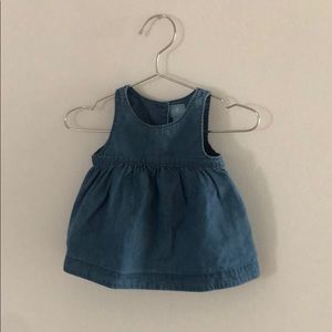 Denim Babydoll Top / Minidress Chambray Blue